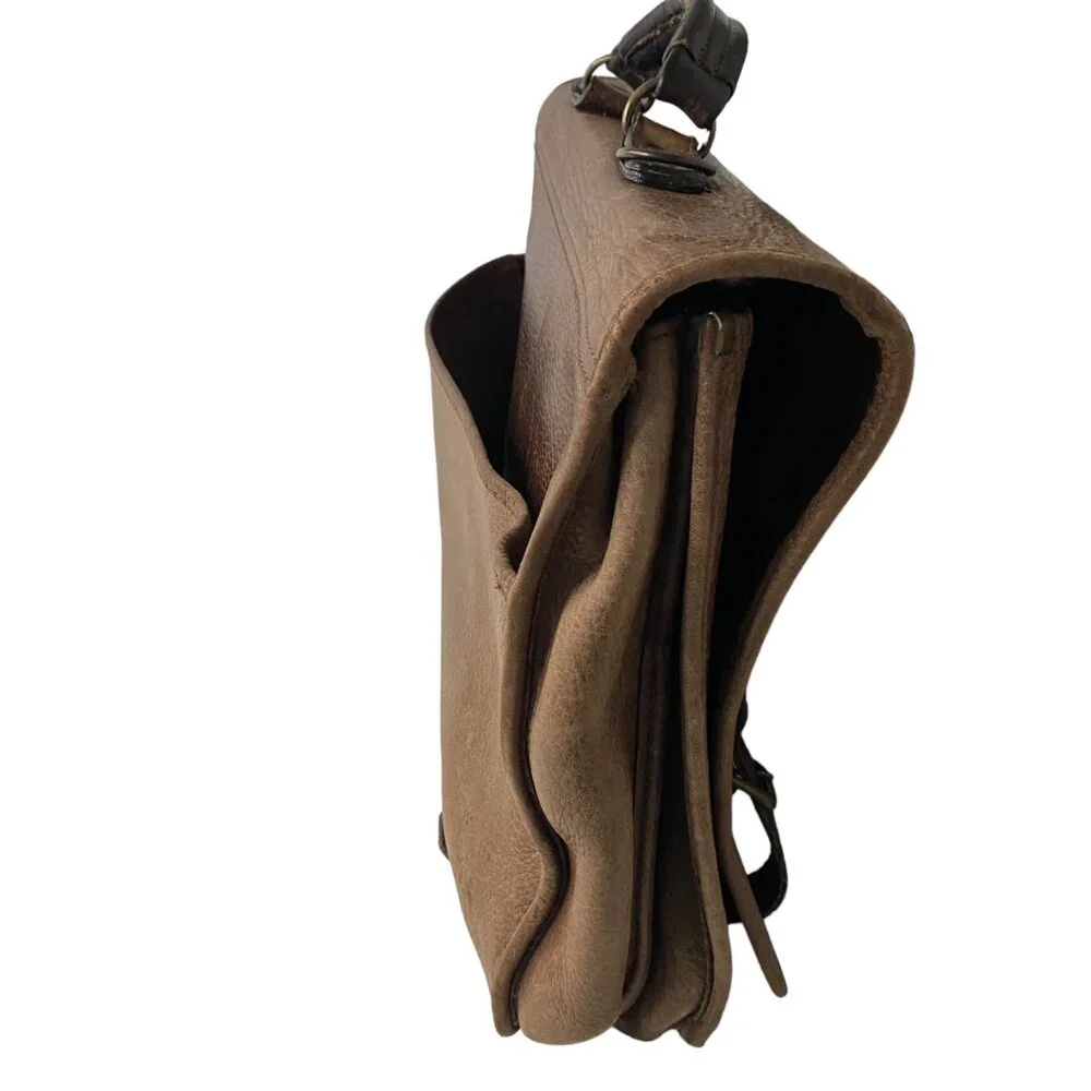 Vintage distressed brown
